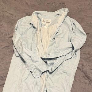 Frank & Eileen Pale Blue Denim button down